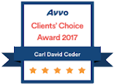 Carl Ceder Clients Choice Criminal Defense Avvo Badge